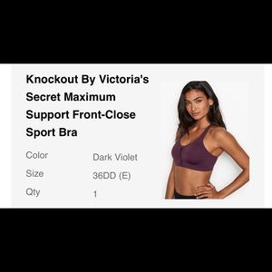 NWT Victoria Secret Knockout Sports Bra 36DD